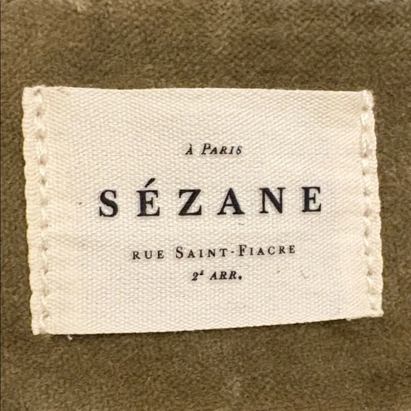 Sezane Olive Green Cosmetic Bag - Picture 4 of 9